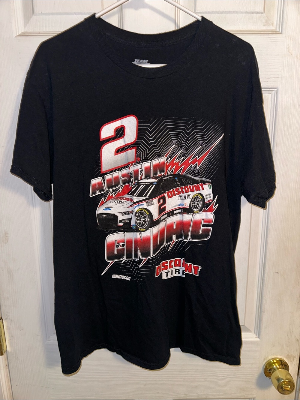 Austin Cindric Team Racing Graphic Tee - Black